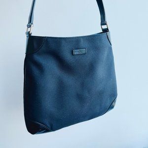 Gucci New Black Fabric Shoulder Tote Bag
